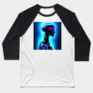 Futuristic cyberpunk robot | 1 Baseball T-Shirt